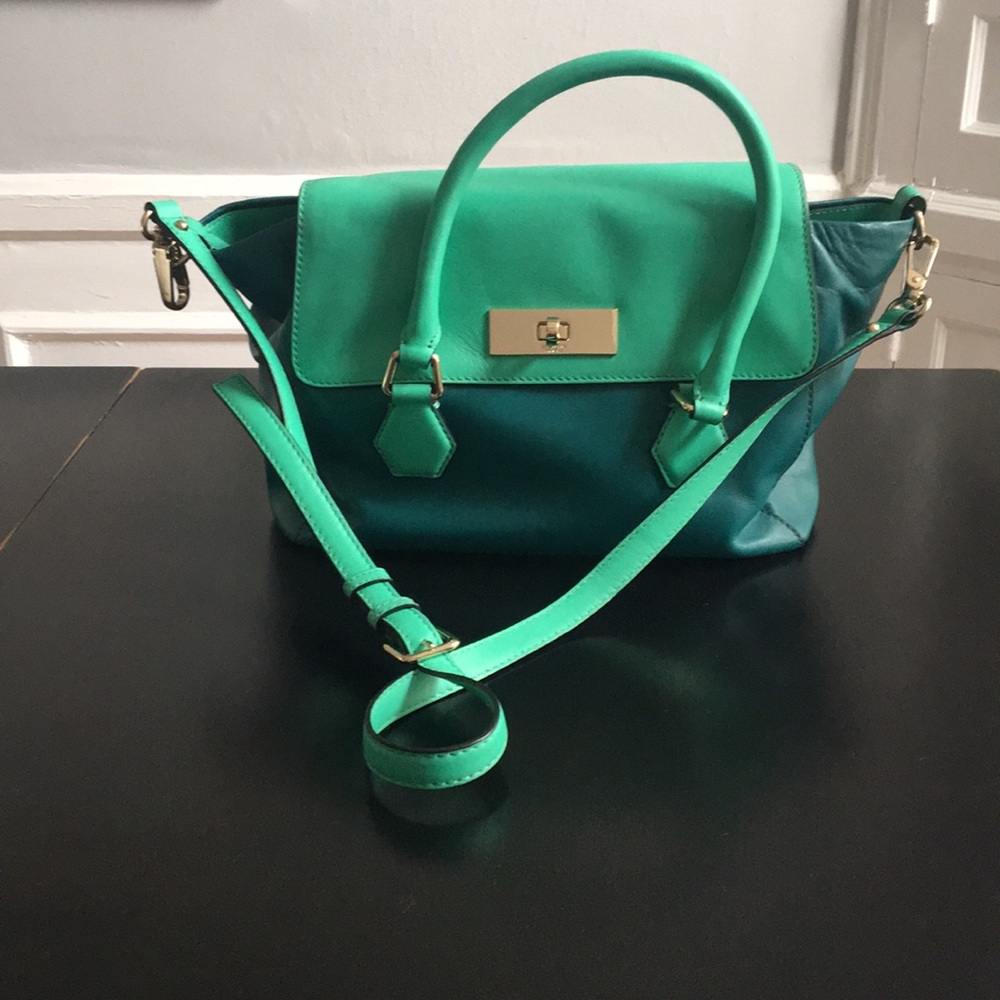 Kate Spade two-toned tea cross-body bag